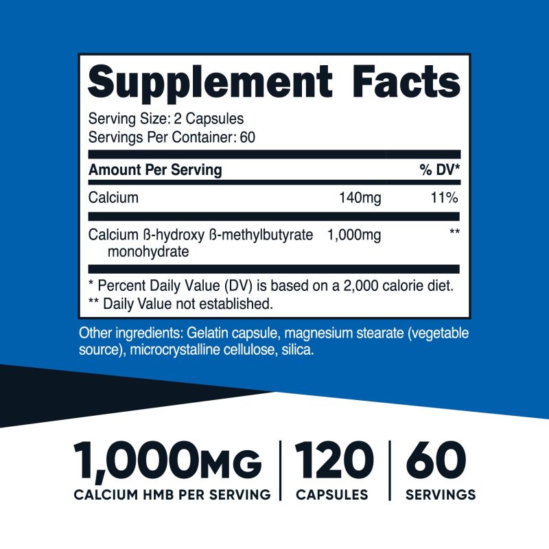 AMZ HMB 5000MG 120CAP SuppFacts