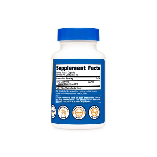 NTC AcetylLCarntine 500MG 30CAP SFP