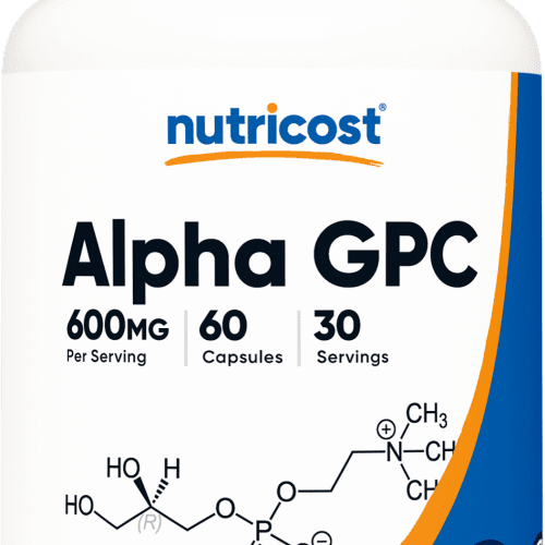 NTC Alpha GPC 600mg 60 CAP 175CC Front Transparent