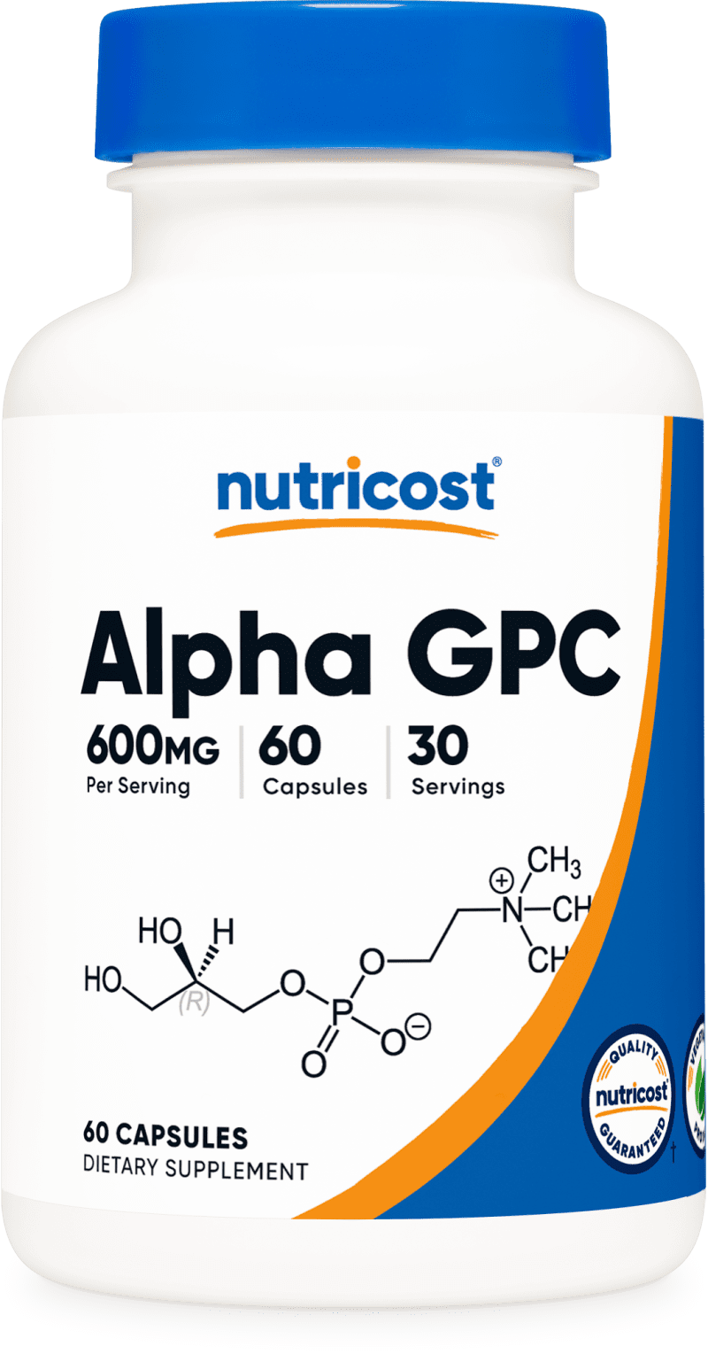 NTC Alpha GPC 600mg 60 CAP 175CC Front Transparent