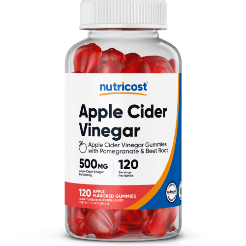 NTC AppleCiderVinegar 500MG 120 GUM 500CCCLEAR Front Transparant