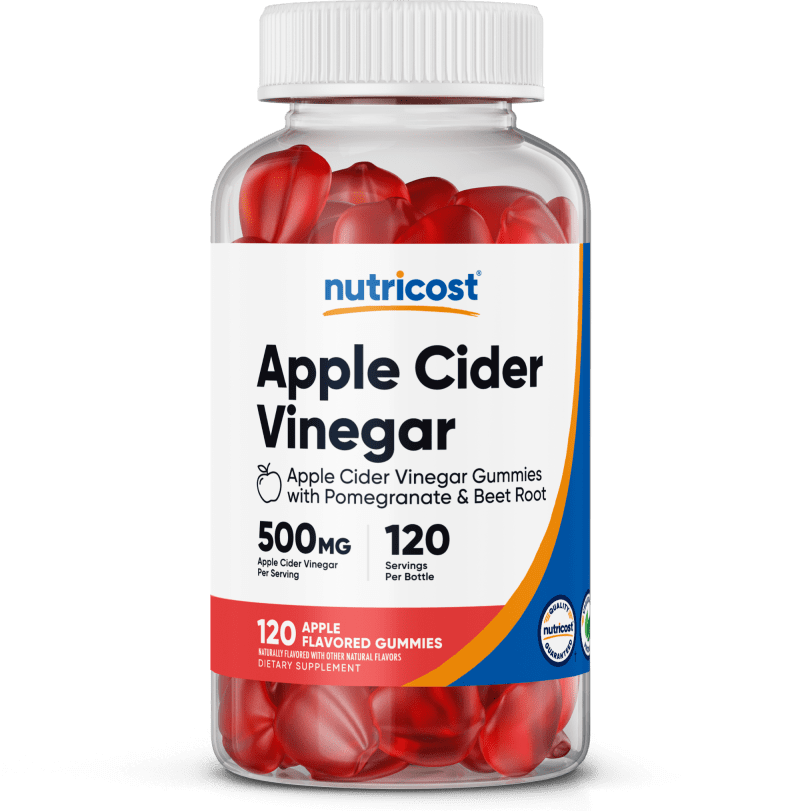 NTC AppleCiderVinegar 500MG 120 GUM 500CCCLEAR Front Transparant