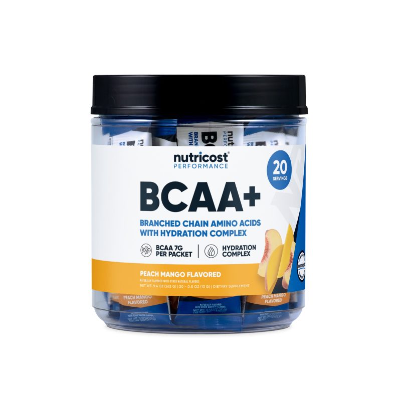 NTC BCAA Hydration PeachMango 20SPK 55OZCLEAR Front 1