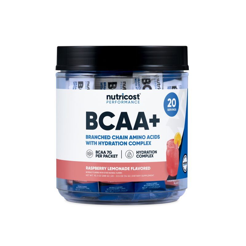 NTC BCAA Hydration RaspberryLemonade 20SPK 55OZCLEAR Front 1