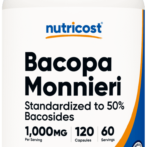 NTC Bacopa 500MG 120CAP 275CC Front Transparant