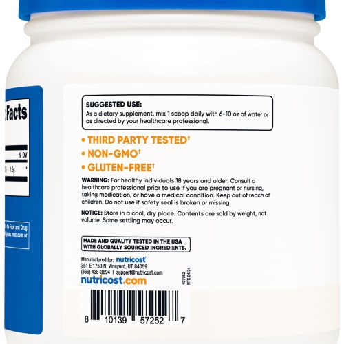 NTC BetaineAnhydrousTrimethylglycine TMG Powder 500Grams RecUse