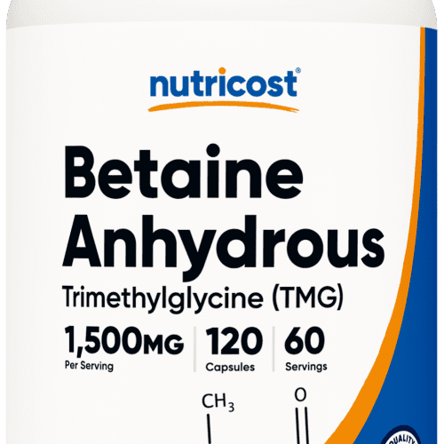 NTC BetaineAnhydrous 750MG 120CAP 275CC Front Transparant