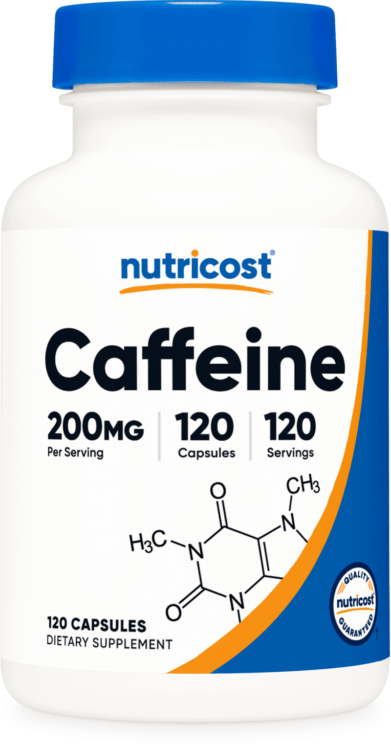 NTC Caffeine 200MG 120CAP Front Transparent