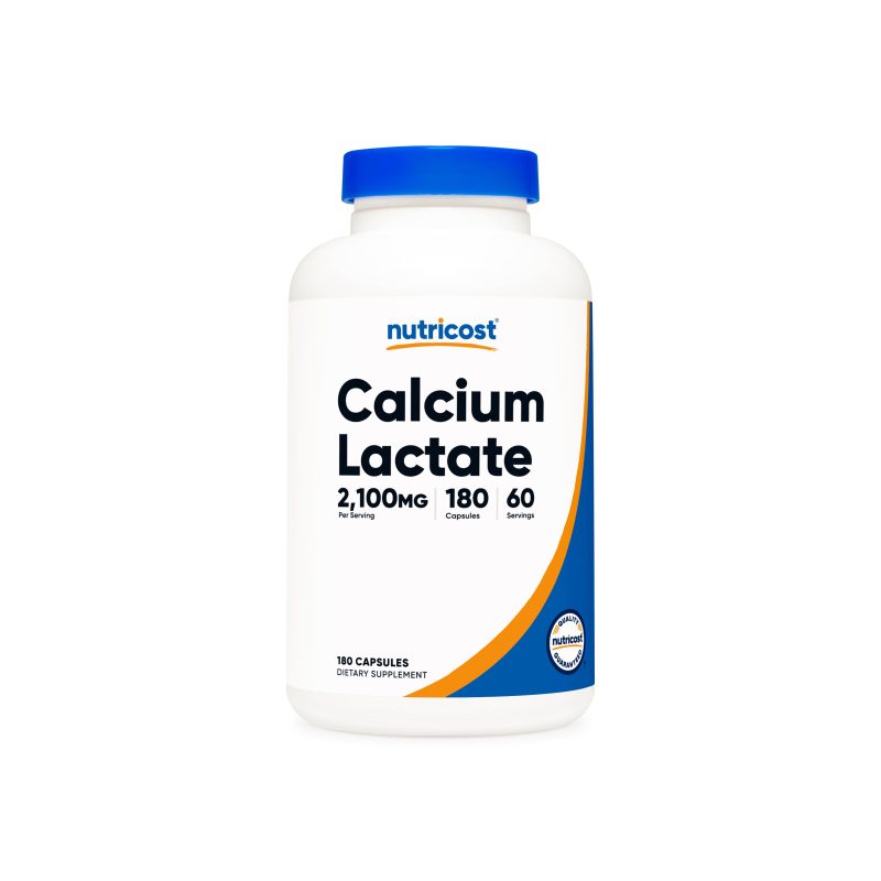 NTC CalciumLactate 86.6MGX3 180CAP 400CC Front