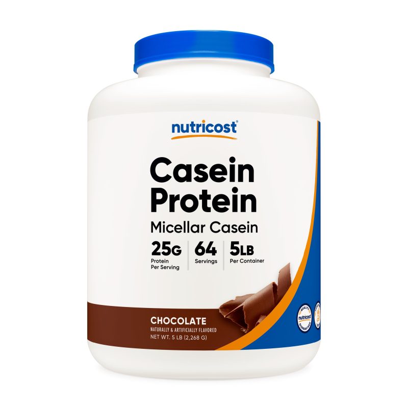 NTC CaseinPowderChocolate 5LB 2GAL Front Square