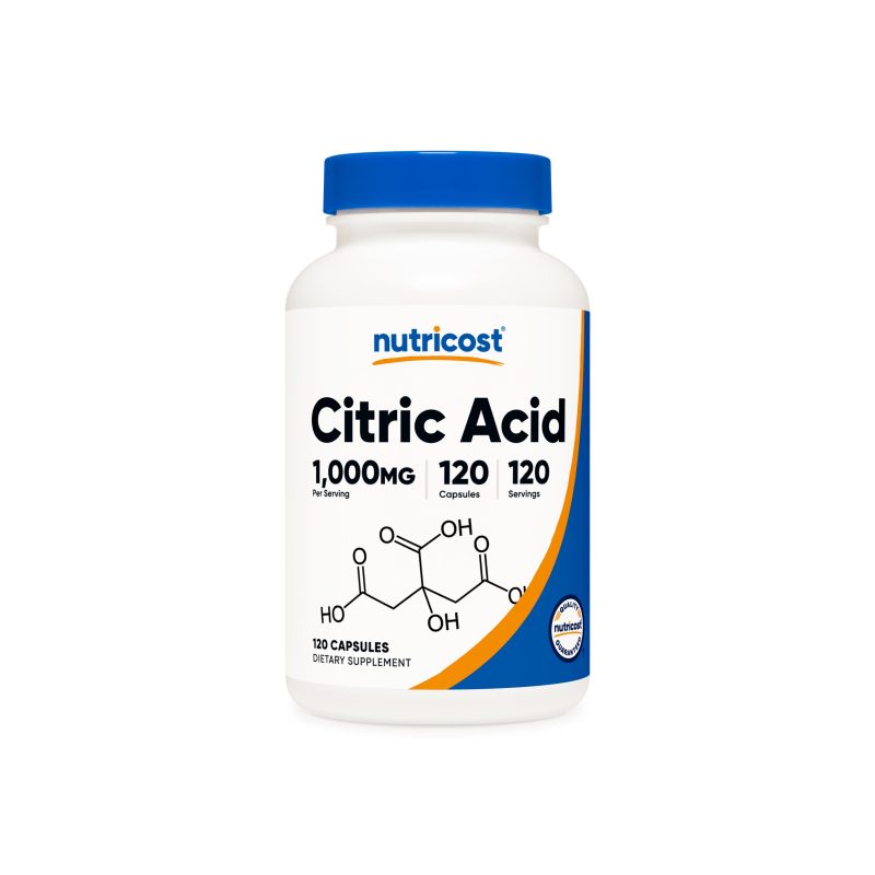 NTC Citric Acid 1000MG 120CAP Front