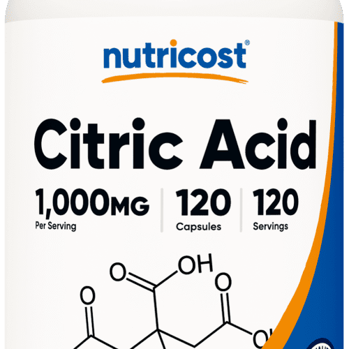 NTC Citric Acid 1000MG 120CAP Front Transparent