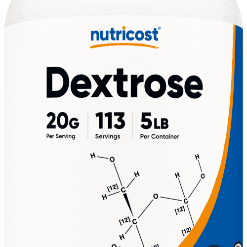 NTC Dextrose Powder UF 5LB 1GAL Front Transparant