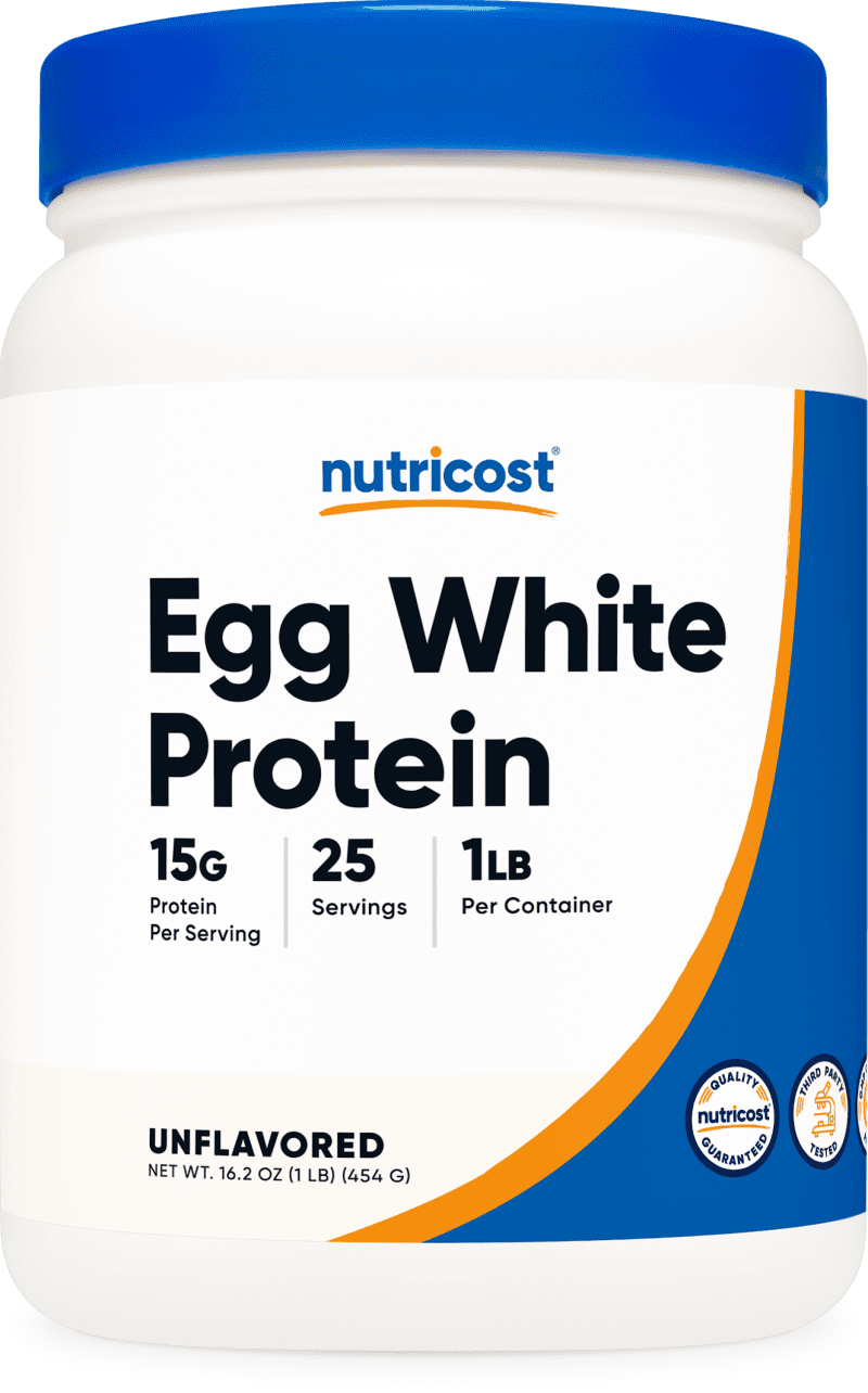 NTC EggWhiteProteinPowder Unflavored 1LB Front 1 Transparent