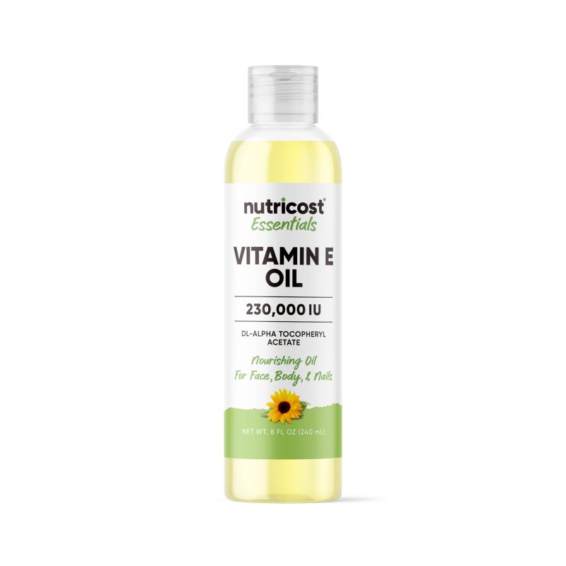 NTC EssentialsVitaminEOil 8OZCLEAR Front Square