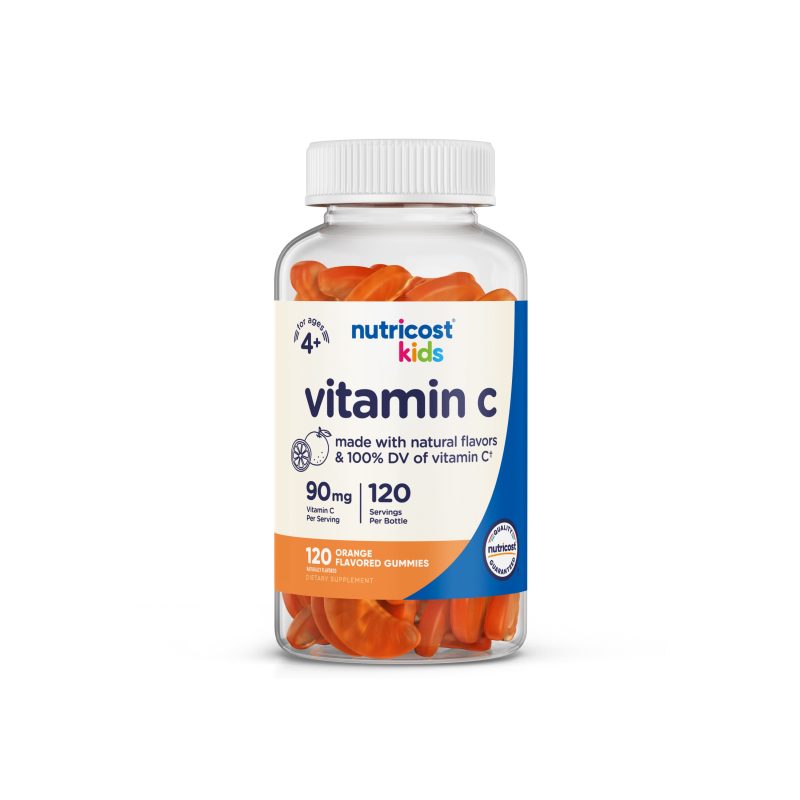 NTC Kids VitaminC 90MG 120GUM 500CCCLEAR Front Square 1