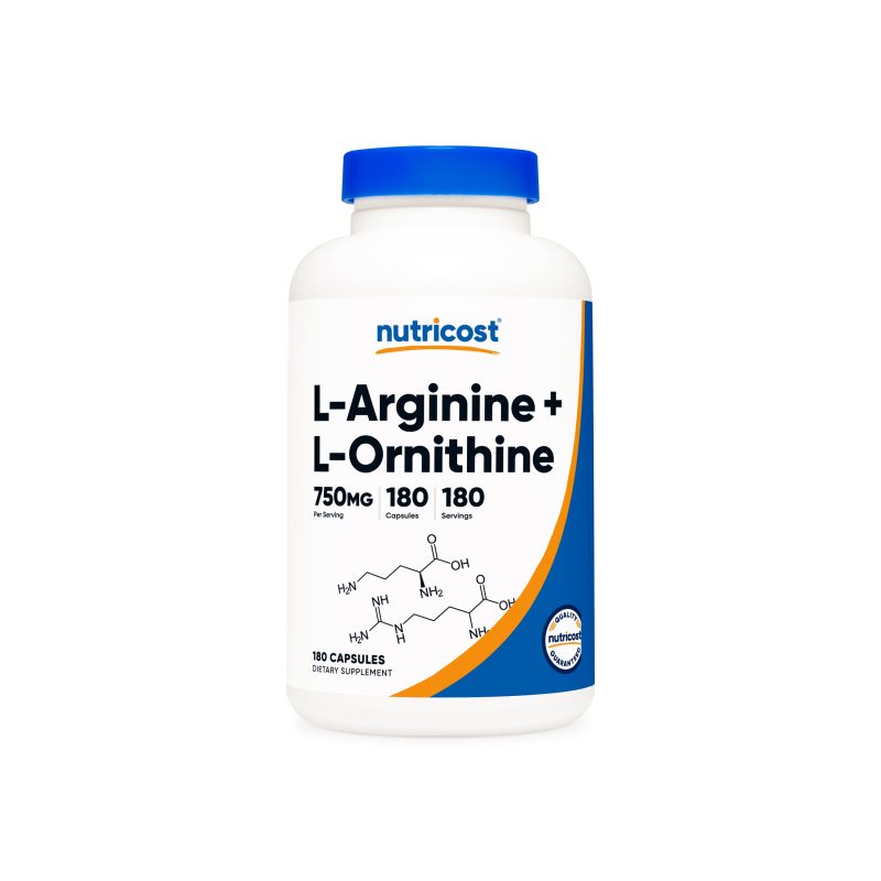 NTC L Arginine L Ornithine 750MG 180CAP Front