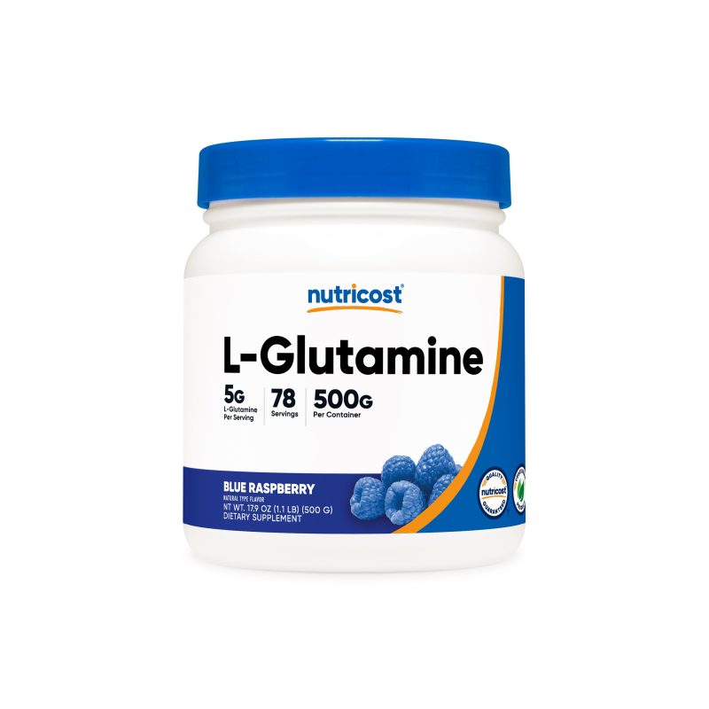 NTC L Glutamine BlueRaspberry 500G Front