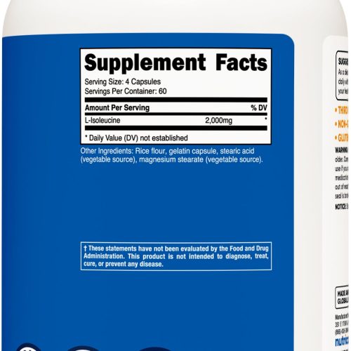 NTC L Isoleucine 2000mg 240Caps SFP