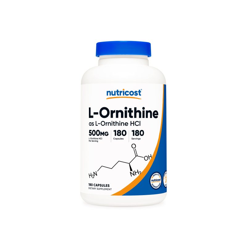 NTC L Ornithine 500MG 180CAP Front 77147f64 44d3 49b2 b493 ad90caf74b8d