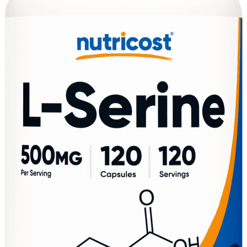 NTC L Serine 500MG 120CAP 225CC Front Transparant