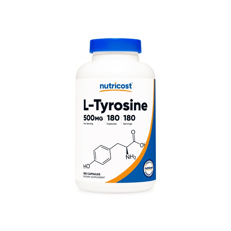 NTC L TyrosineCapsules 500MG 180CAP 400CC Front 69a5f91e 265f 4305 a5e8 5febe7a818eb