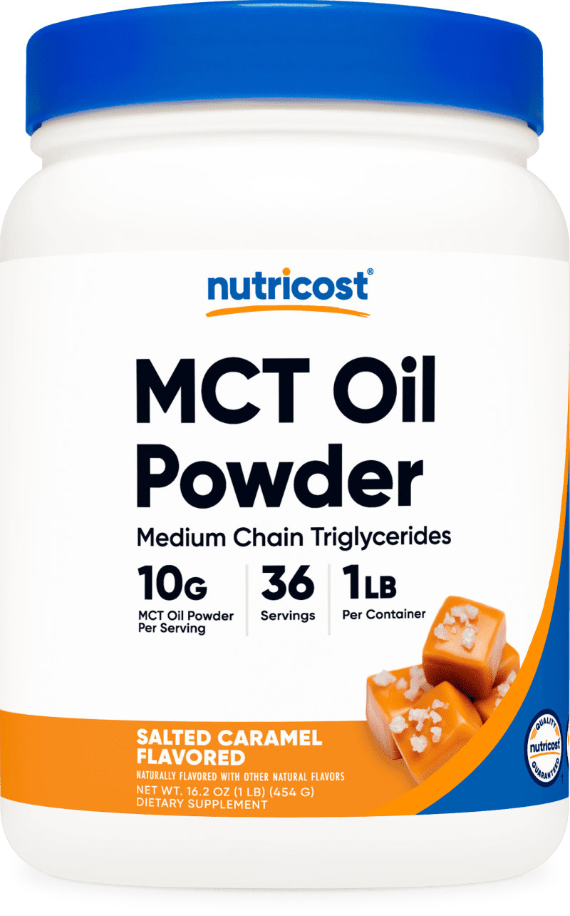 NTC MCTOilPowder SaltedCaramel 46OZ 1LB Front Transparent