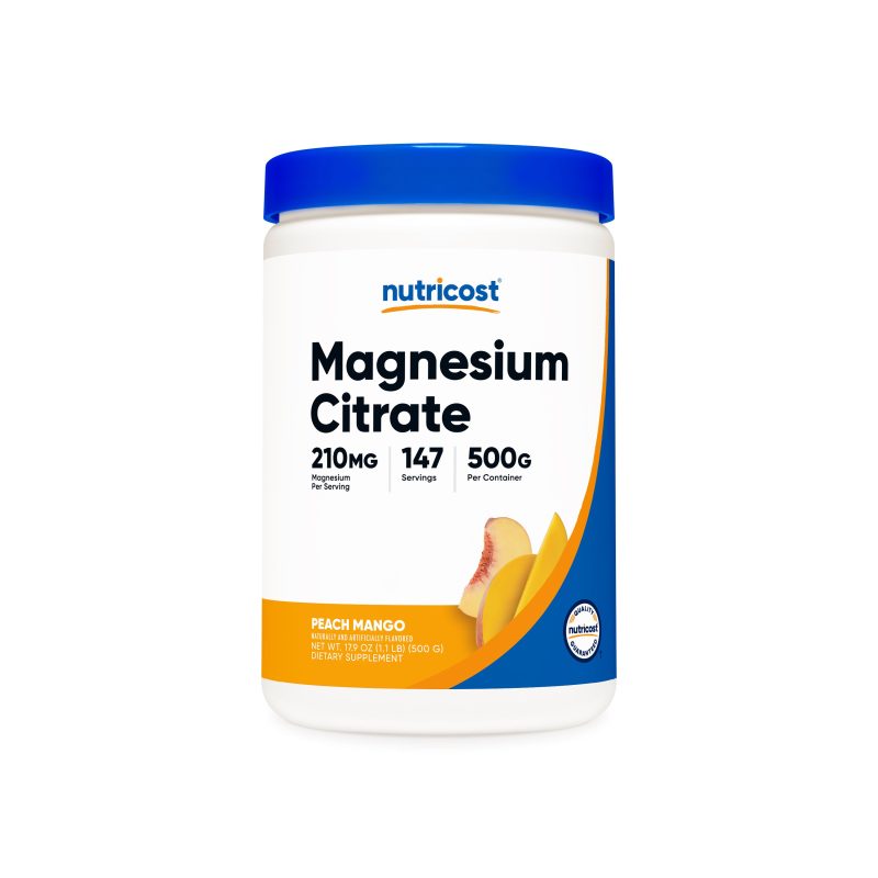 NTC MagnesiumCitratePeachMango 500GM 25OZ Front Square