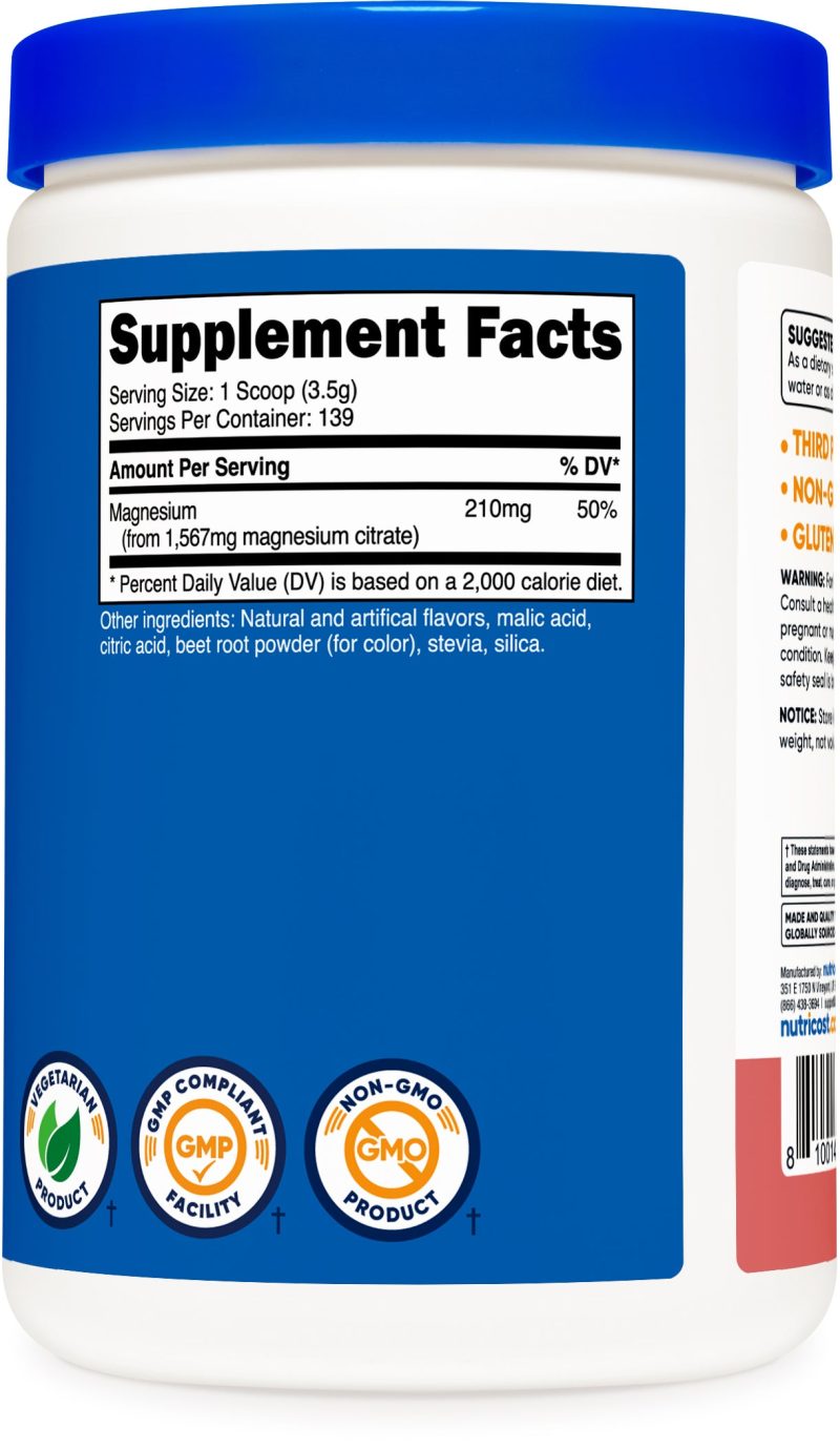 NTC MagnesiumCitrate RaspberryLemonade 500GM SFP