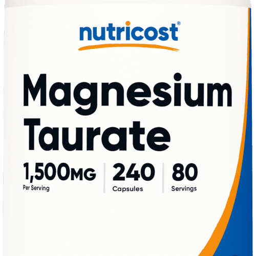 NTC MagnesiumTaurate 1500MG 240CAP Front Transparent jpg