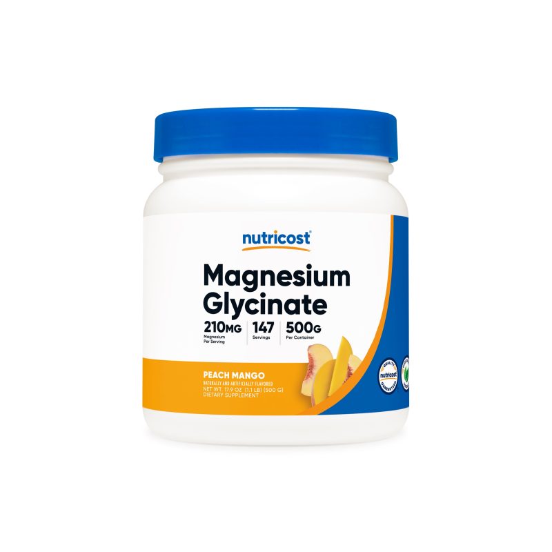 NTC Magnesium 30 Glycinate Peach Mango 500GM 43OZ Front