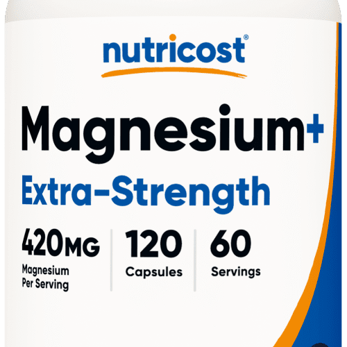 NTC Magnesium Extra Strength 420MG 120CAP Front Transparent