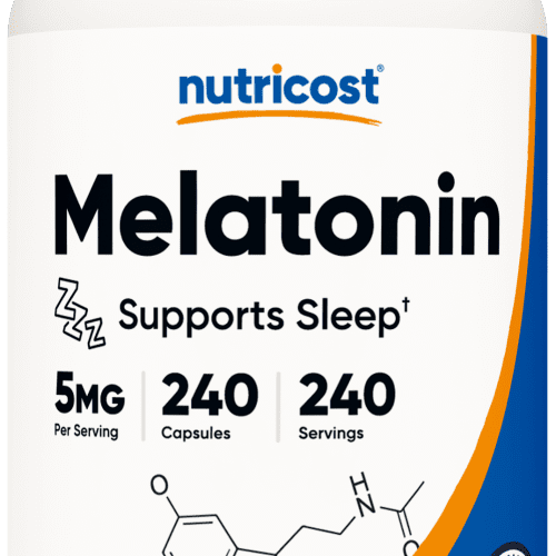 NTC Melatonin 5MG 240CAP 275CC Front Transparant