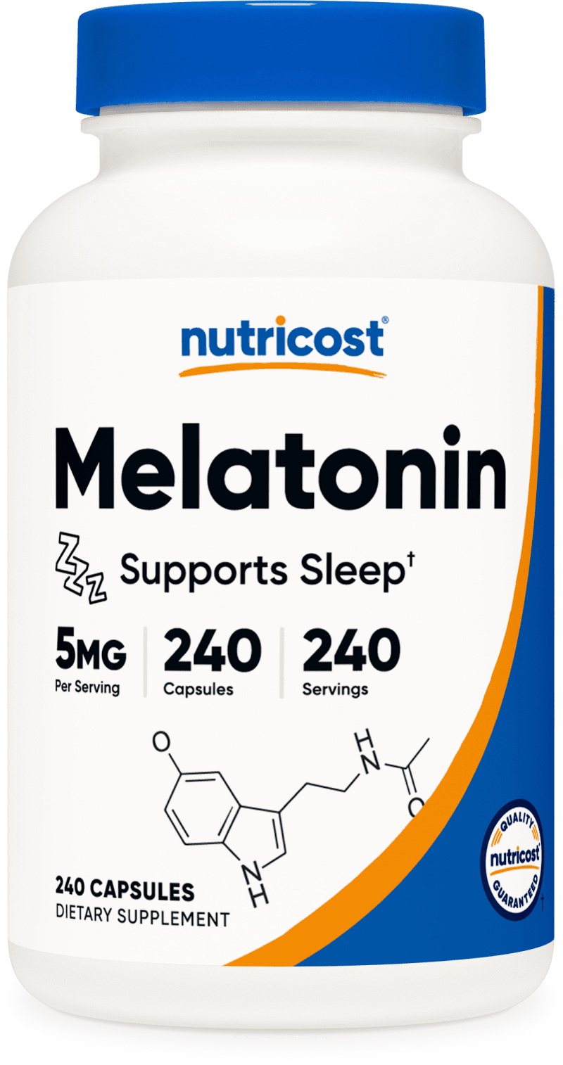 NTC Melatonin 5MG 240CAP 275CC Front Transparant