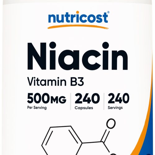 NTC Niacin Vitamin B3 500MG 240CAP Front 1