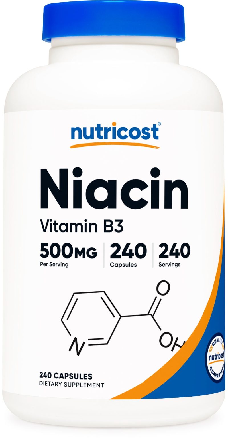 NTC Niacin Vitamin B3 500MG 240CAP Front 1