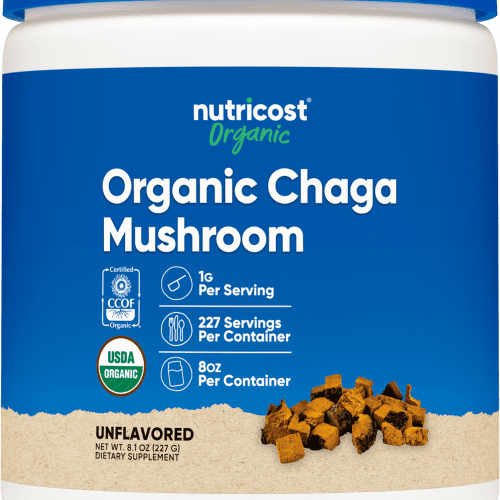 NTC OrganicChagaMushroom 8OZ Front Transparant