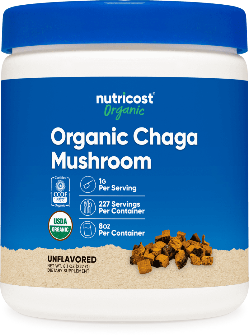 NTC OrganicChagaMushroom 8OZ Front Transparant