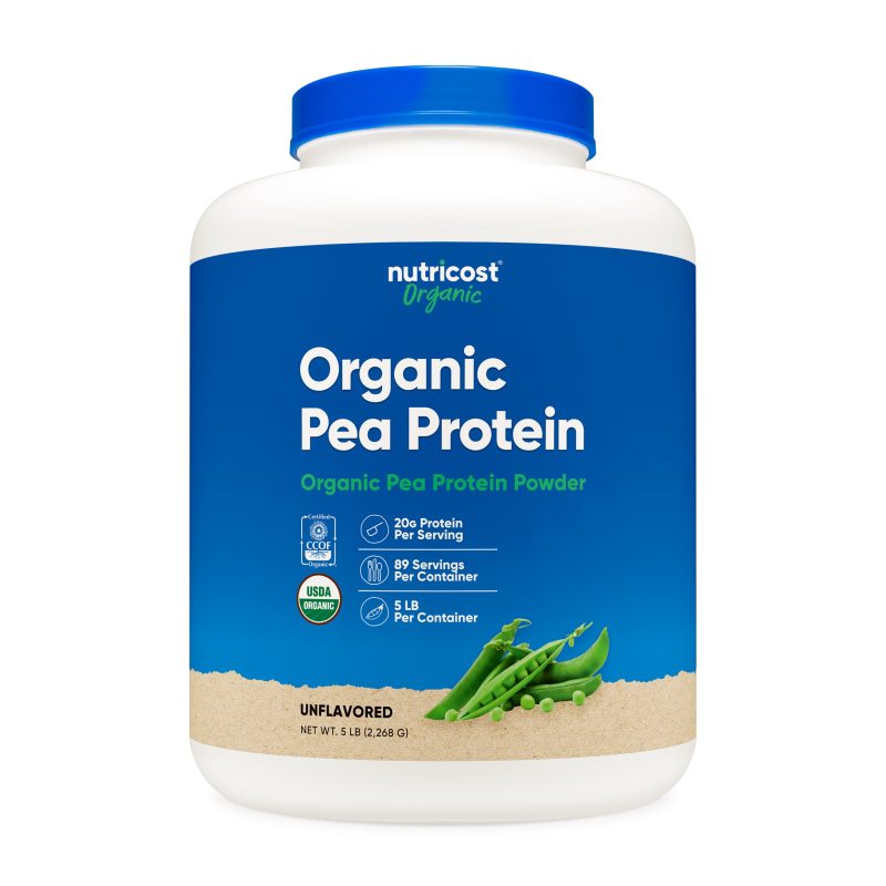 NTC OrganicPeaProtein 5LBS 1.8GAL Front Square