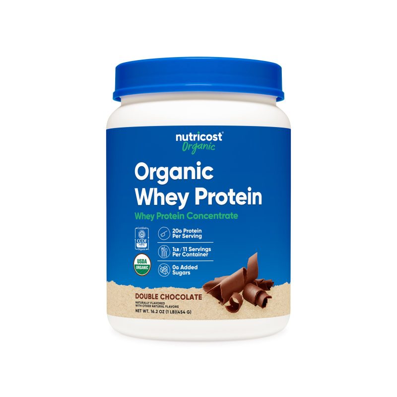 NTC OrganicWheyProtein RB2 DoubleChocolate 1LB 2000CC Front1 Square