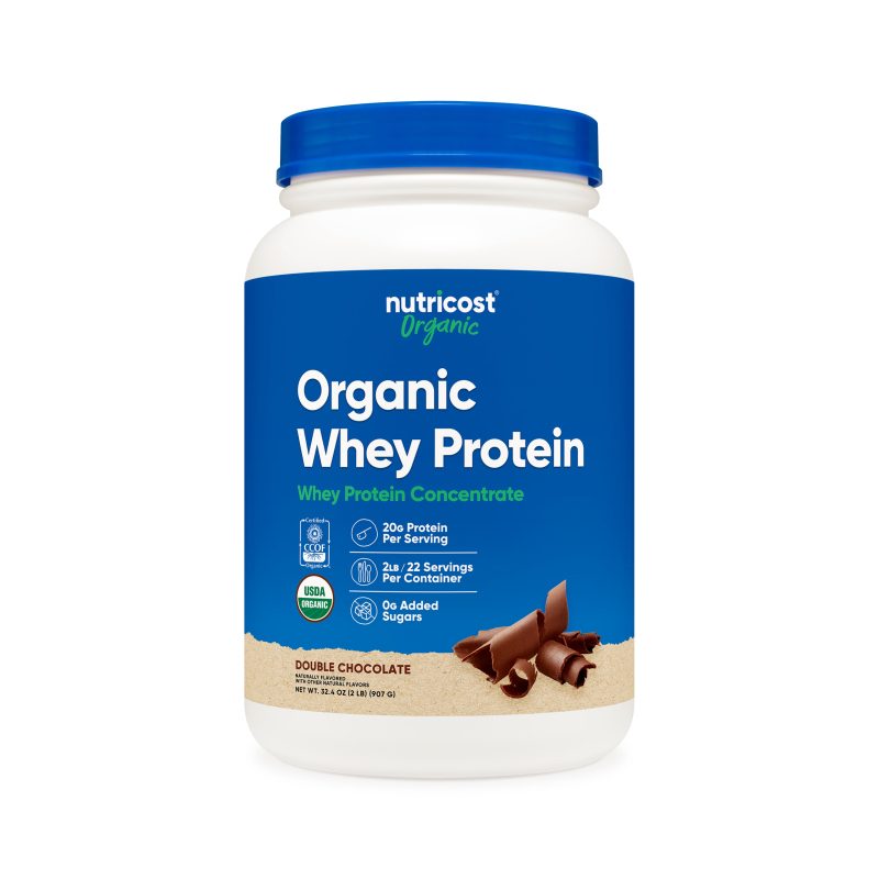 NTC OrganicWheyProtein RB2 DoubleChocolate 2LB 2750CC Front1 Square