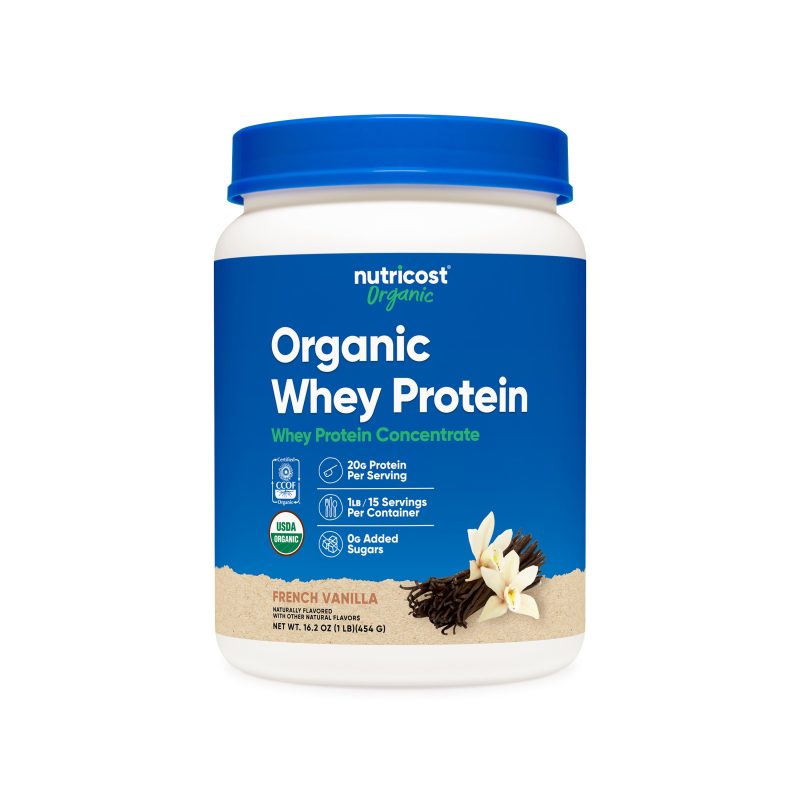 NTC OrganicWheyProtein RB2 FrenchVanilla 1LB 2000CC Front1 Square