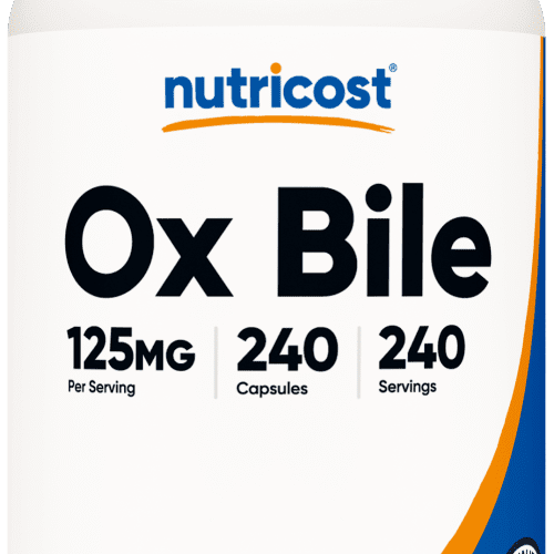 NTC Ox Bile 125MG 240CAP Front Transparent