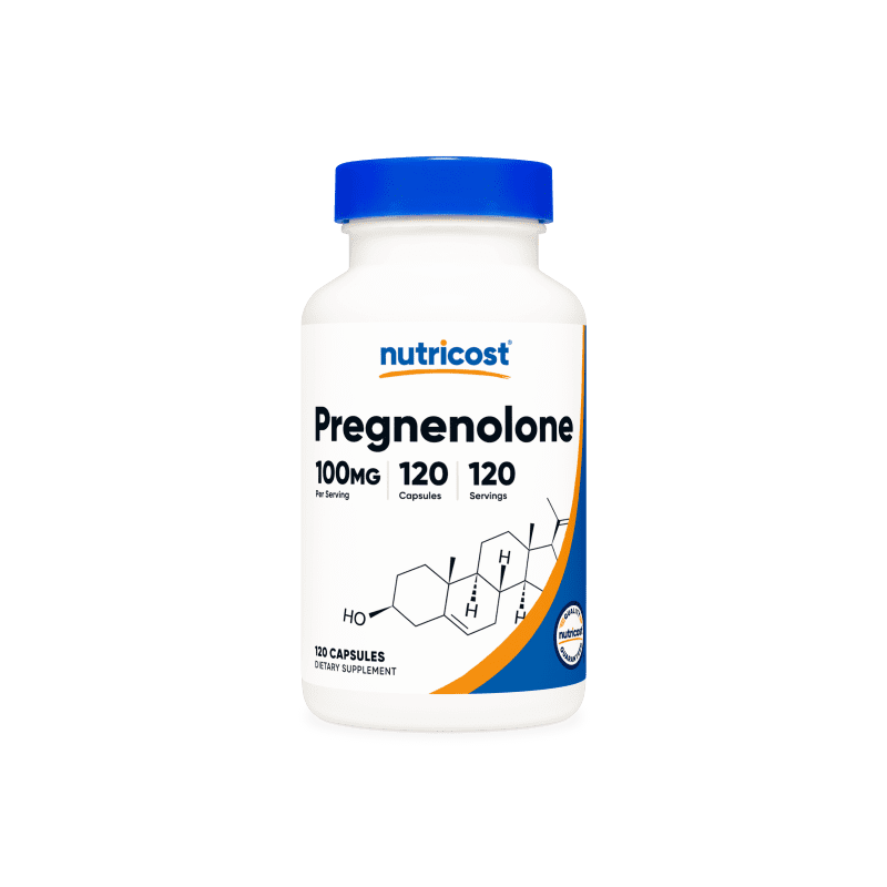 NTC Pregnenolone 100MG 120CAP 225CC Front 1 Transparent Square