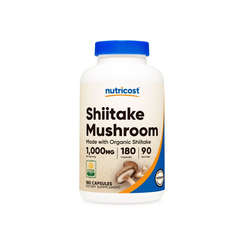 NTC ShiitakeMushroom 180CAP 500MG Front