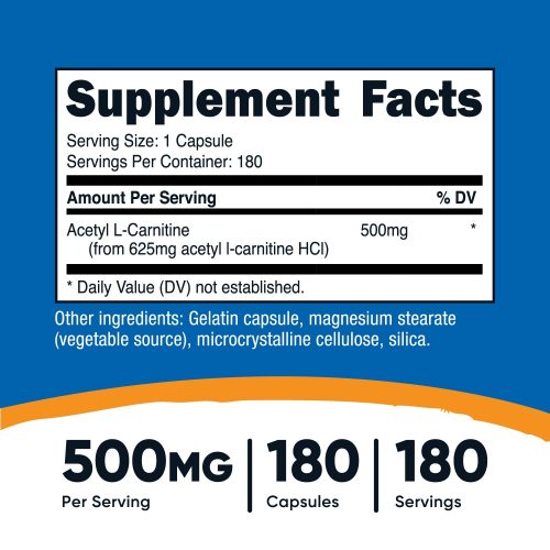 nutricost acetyl l carnitine capsules 311106