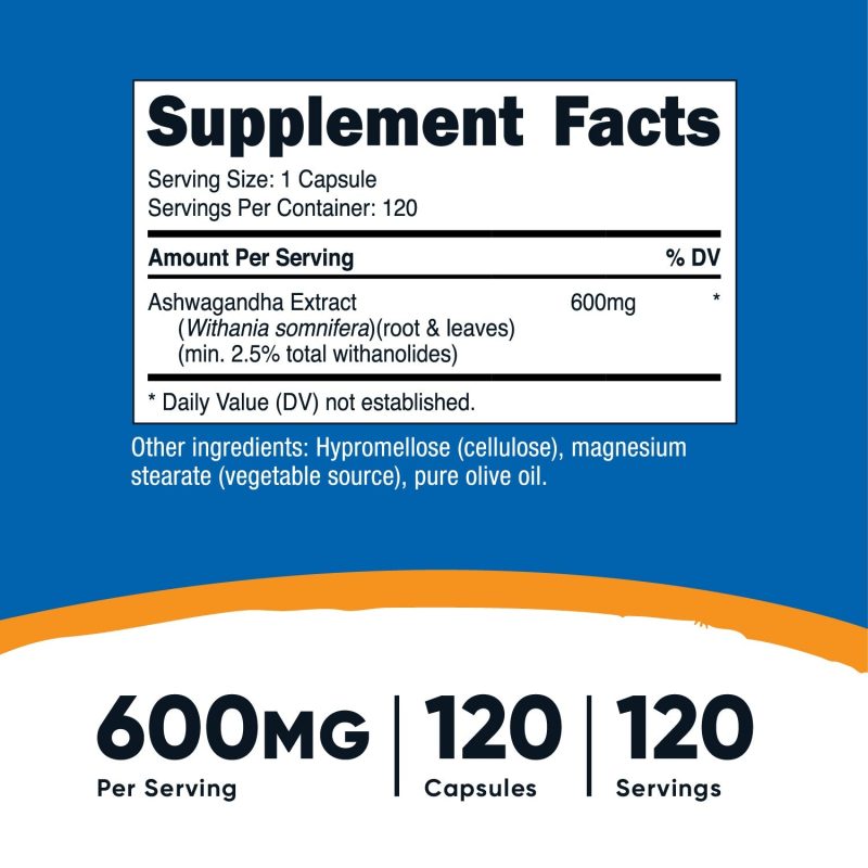 nutricost ashwagandha root capsules 612382