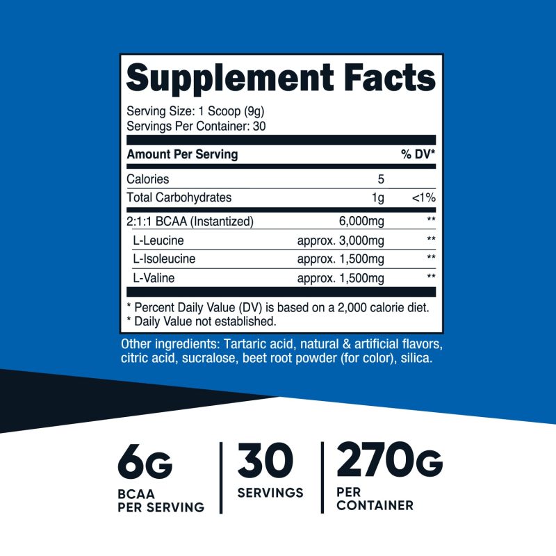 nutricost bcaa powder 373303