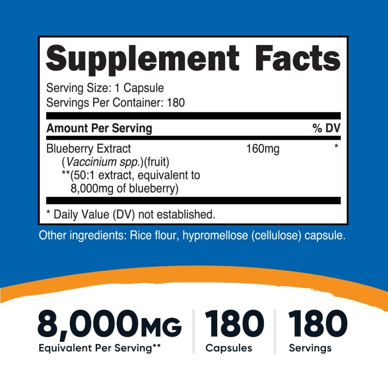 nutricost blueberry extract capsules 852474