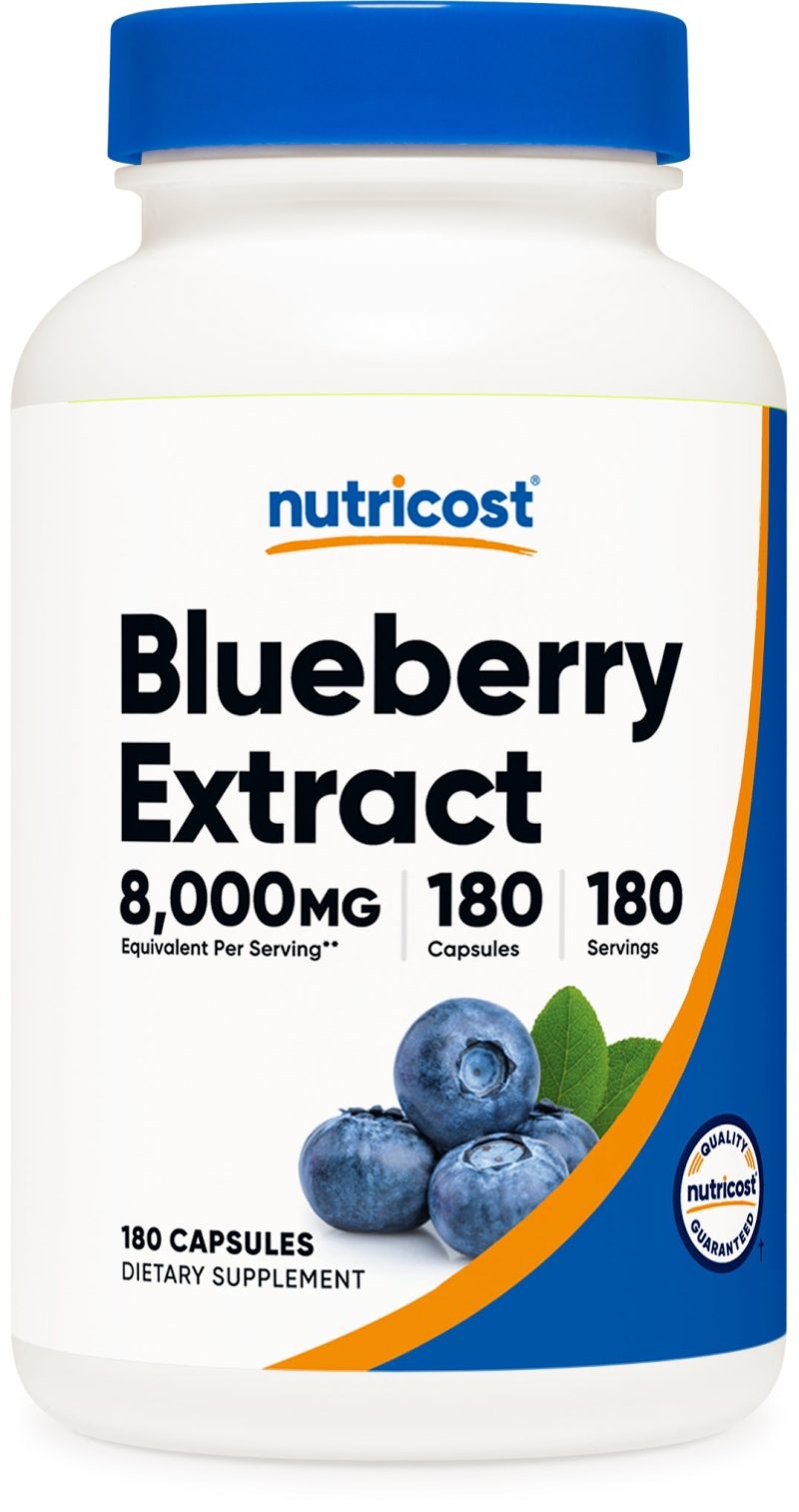 nutricost blueberry extract capsules 898806